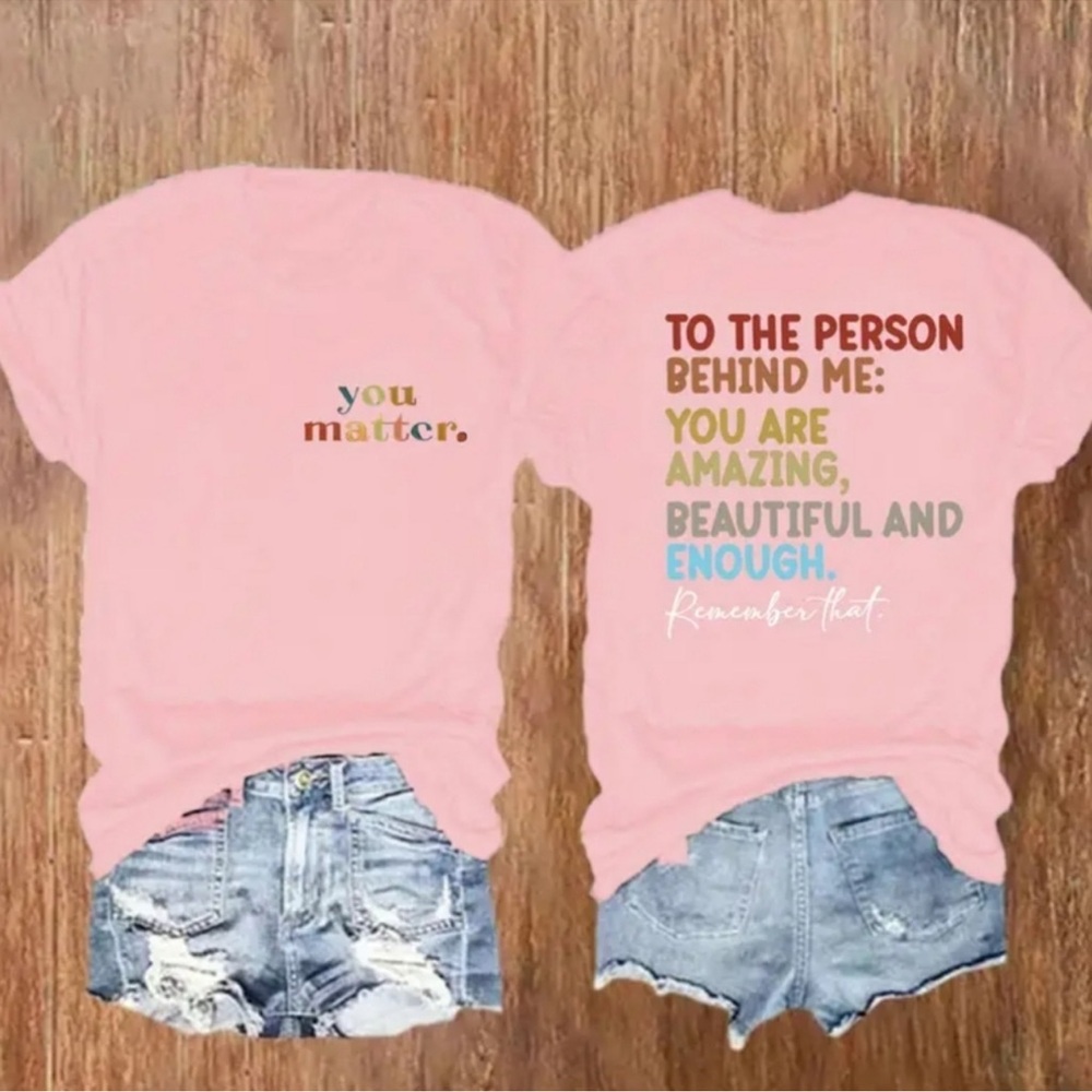 You matter pink xxl t- shirt NEW